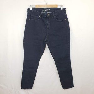 UT Inky Dark-wash High-rise Skinny Jeans